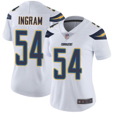 Los Angeles Chargers NFL Football Melvin Ingram White Jersey Women Limited 54 Road Vapor Untouchable